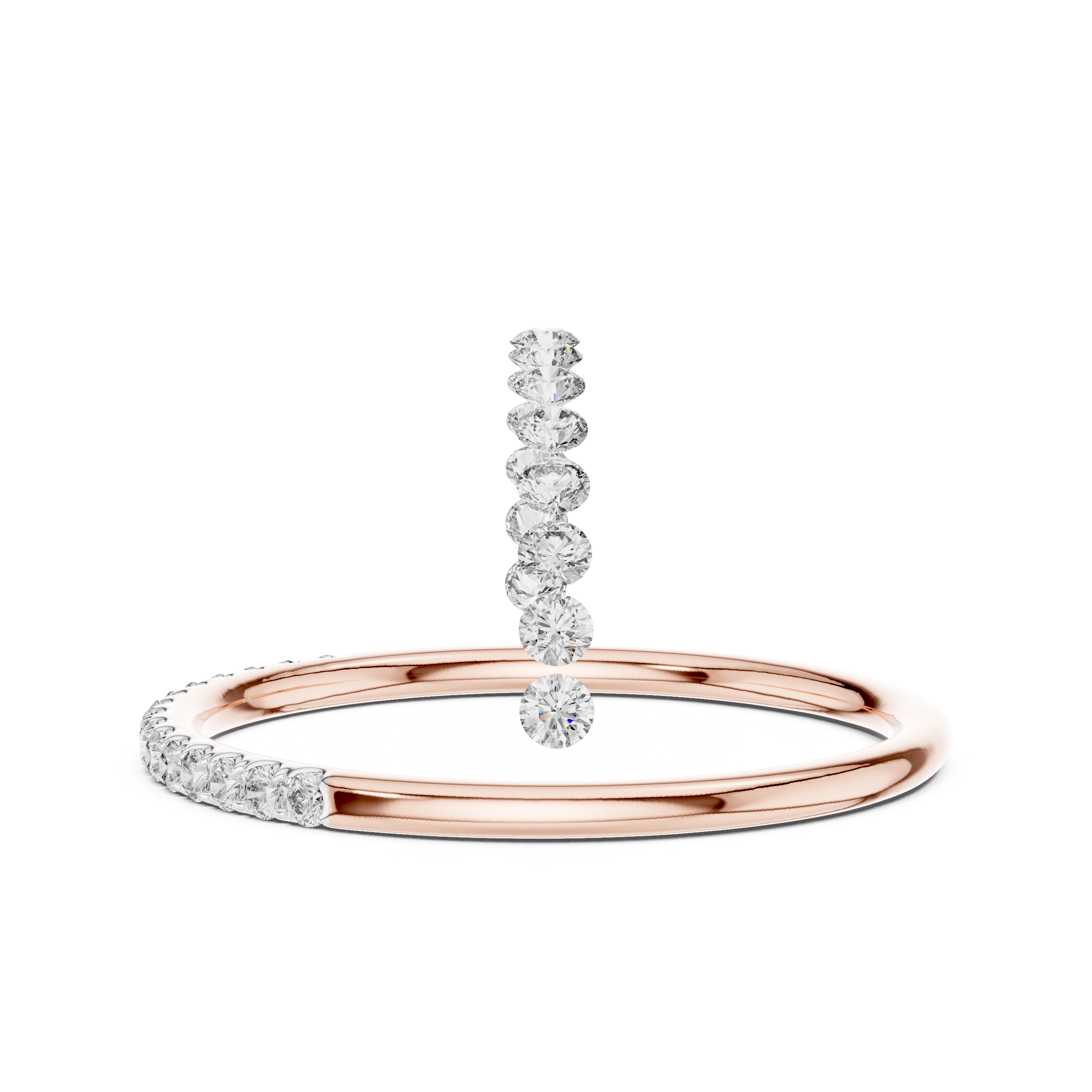Slim Diamond Band Ring – Design 12#10057