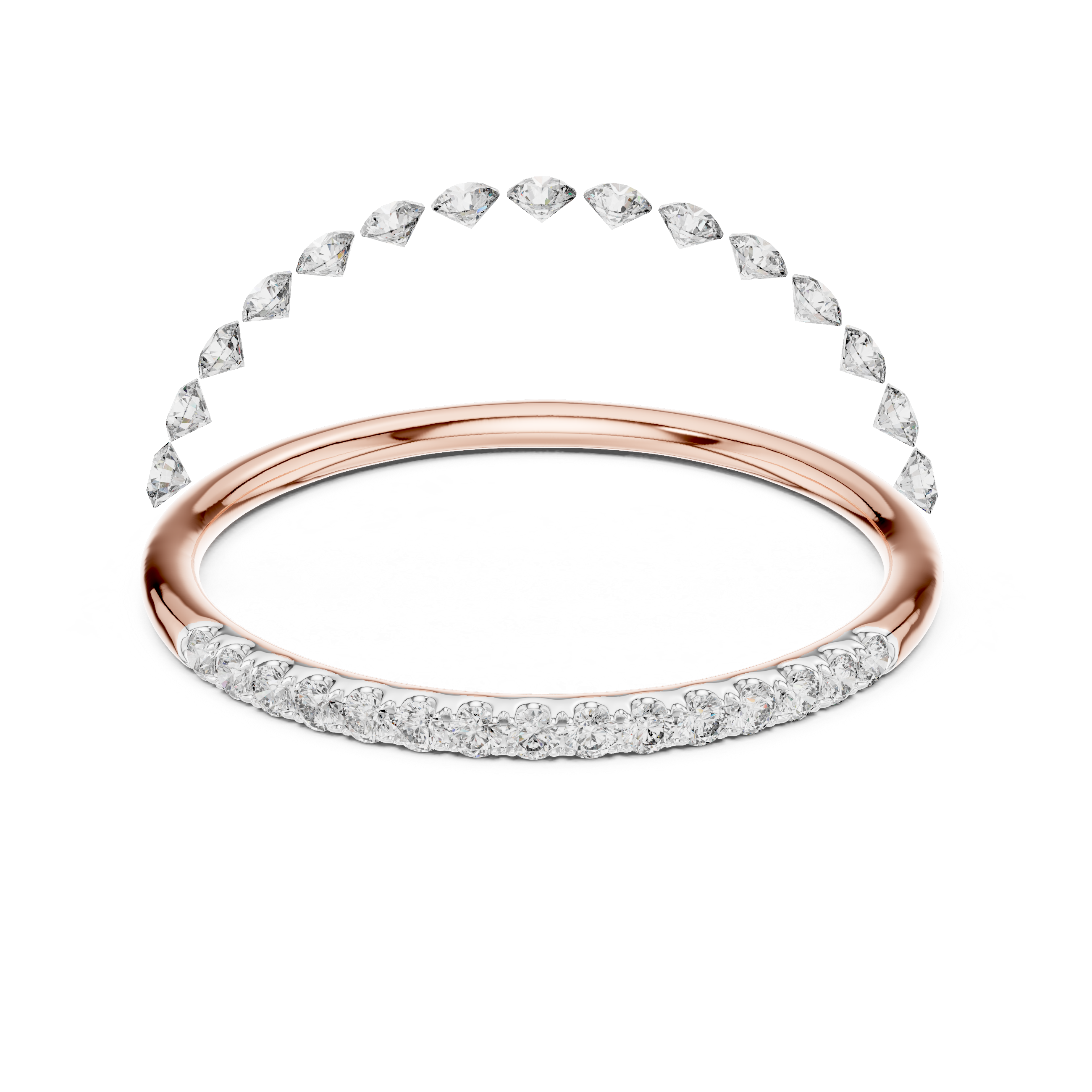 Slim Diamond Band Ring – Design 12#10057