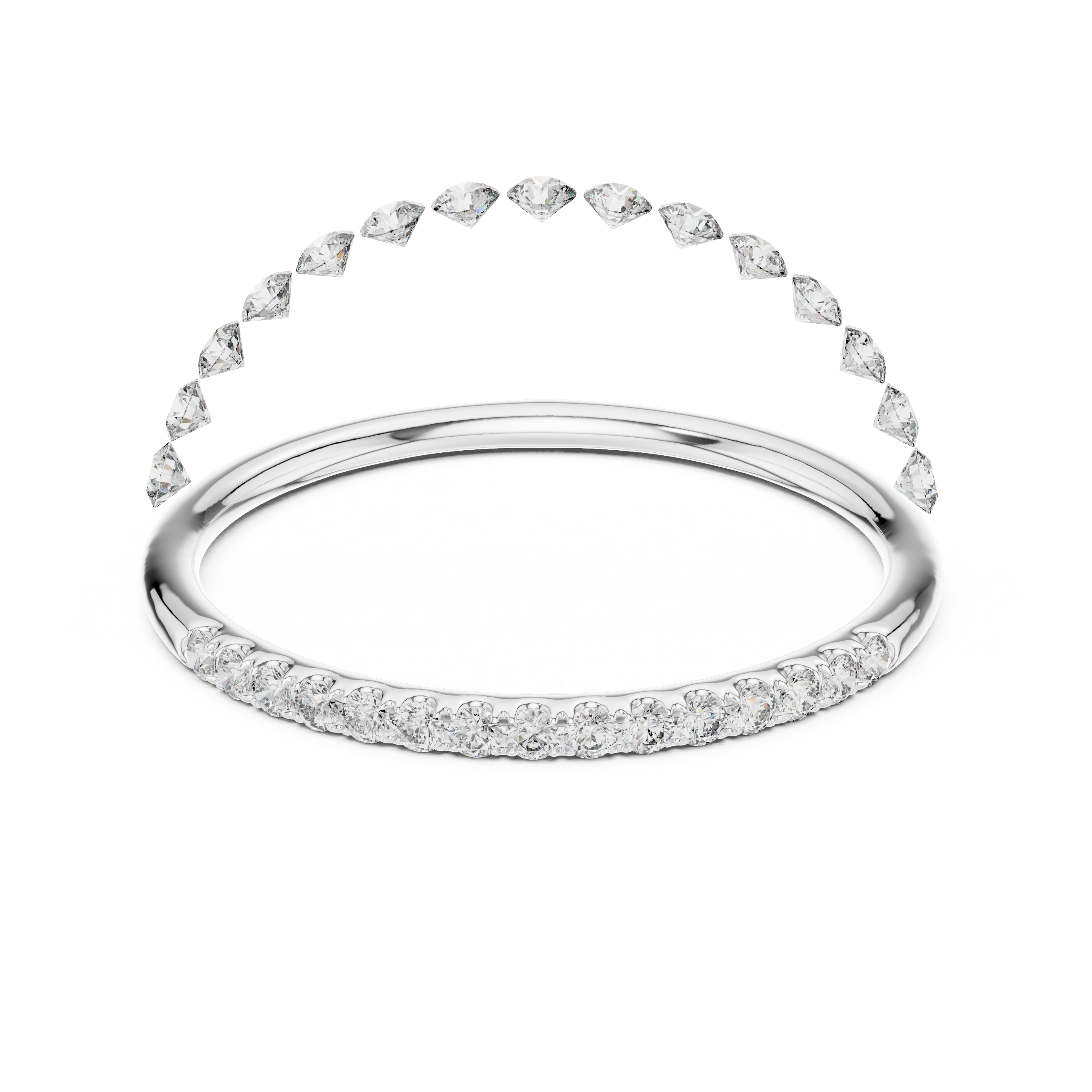 Slim Diamond Band Ring – Design 12#10057