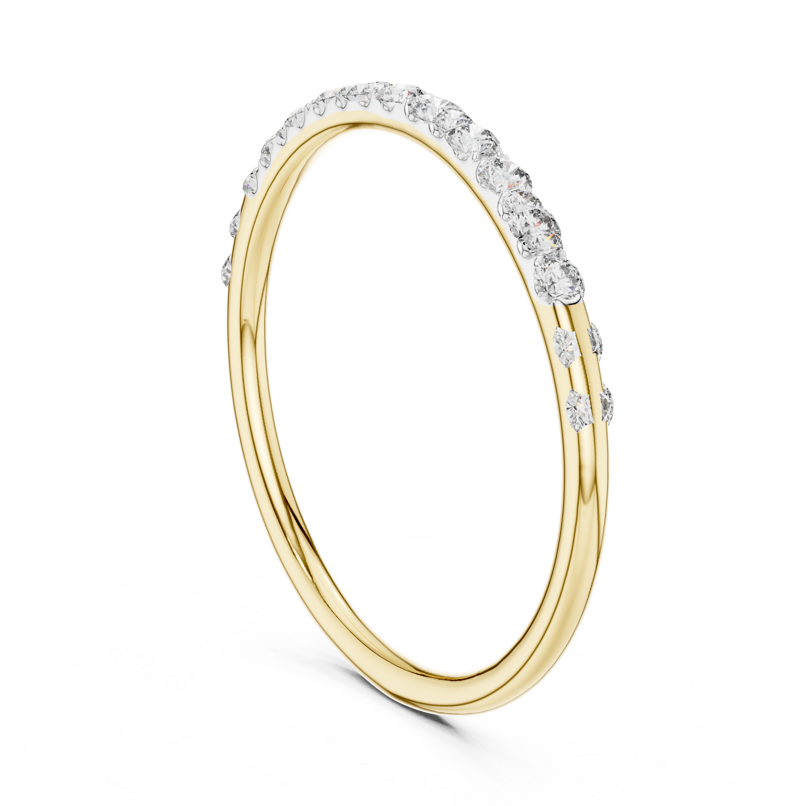 Slim Diamond Band Ring – Design 12#10057
