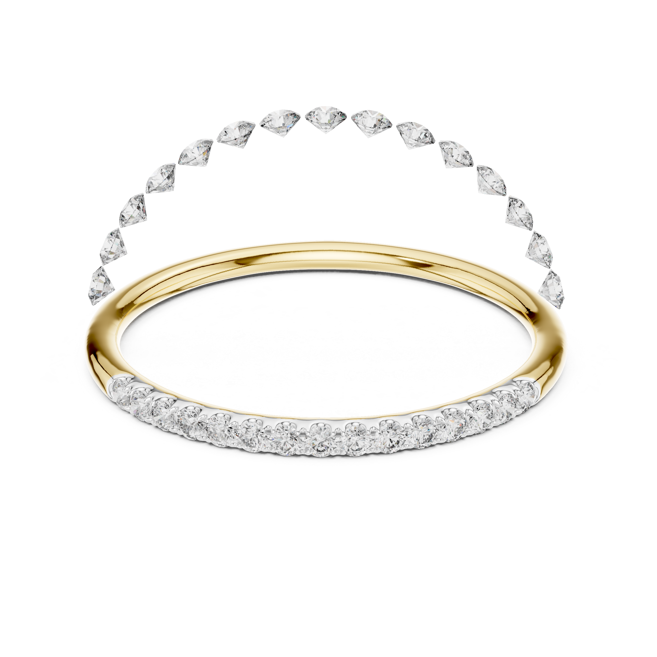 Slim Diamond Band Ring – Design 12#10057