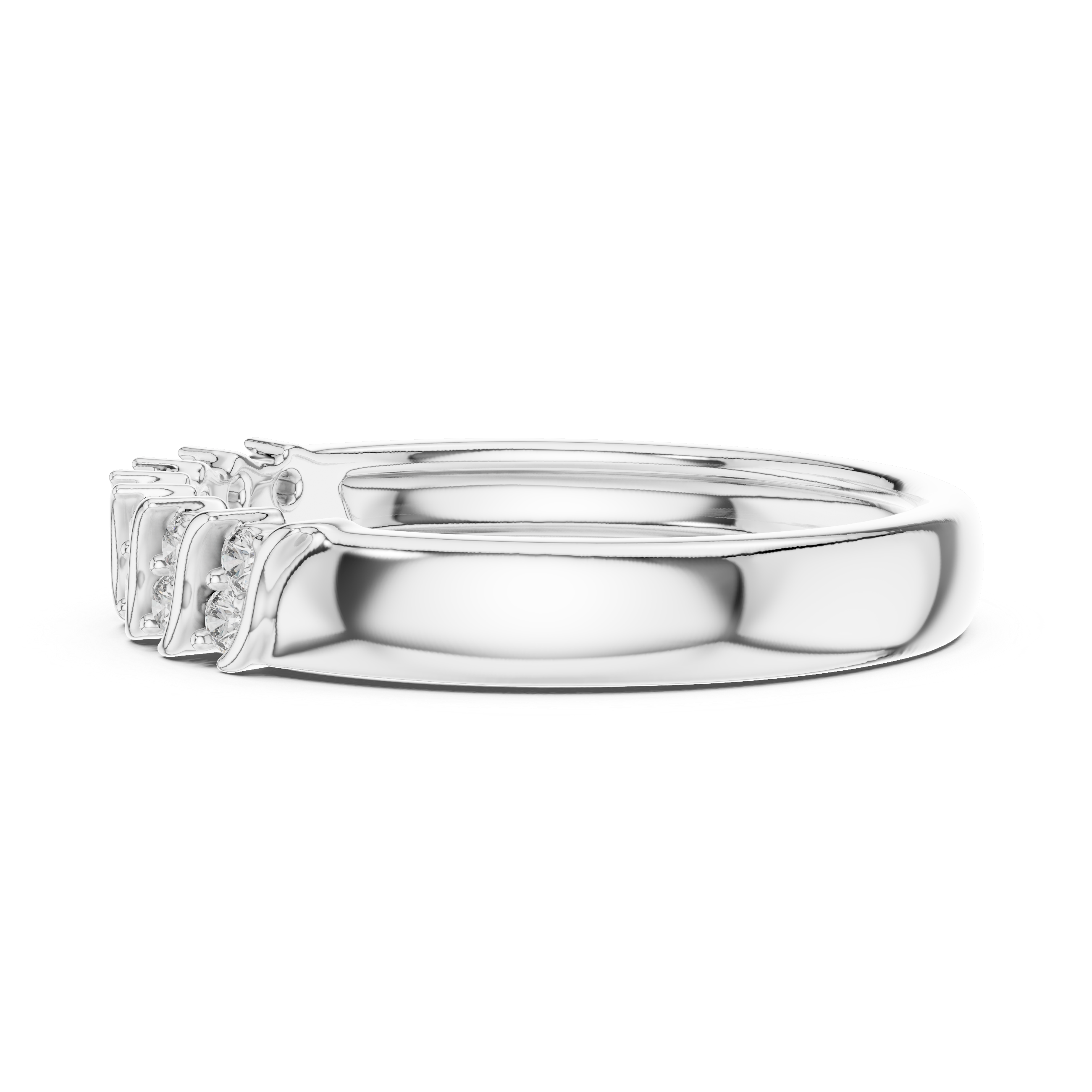 Diamond Interlocking Ribbon Ring – Design 12#10059