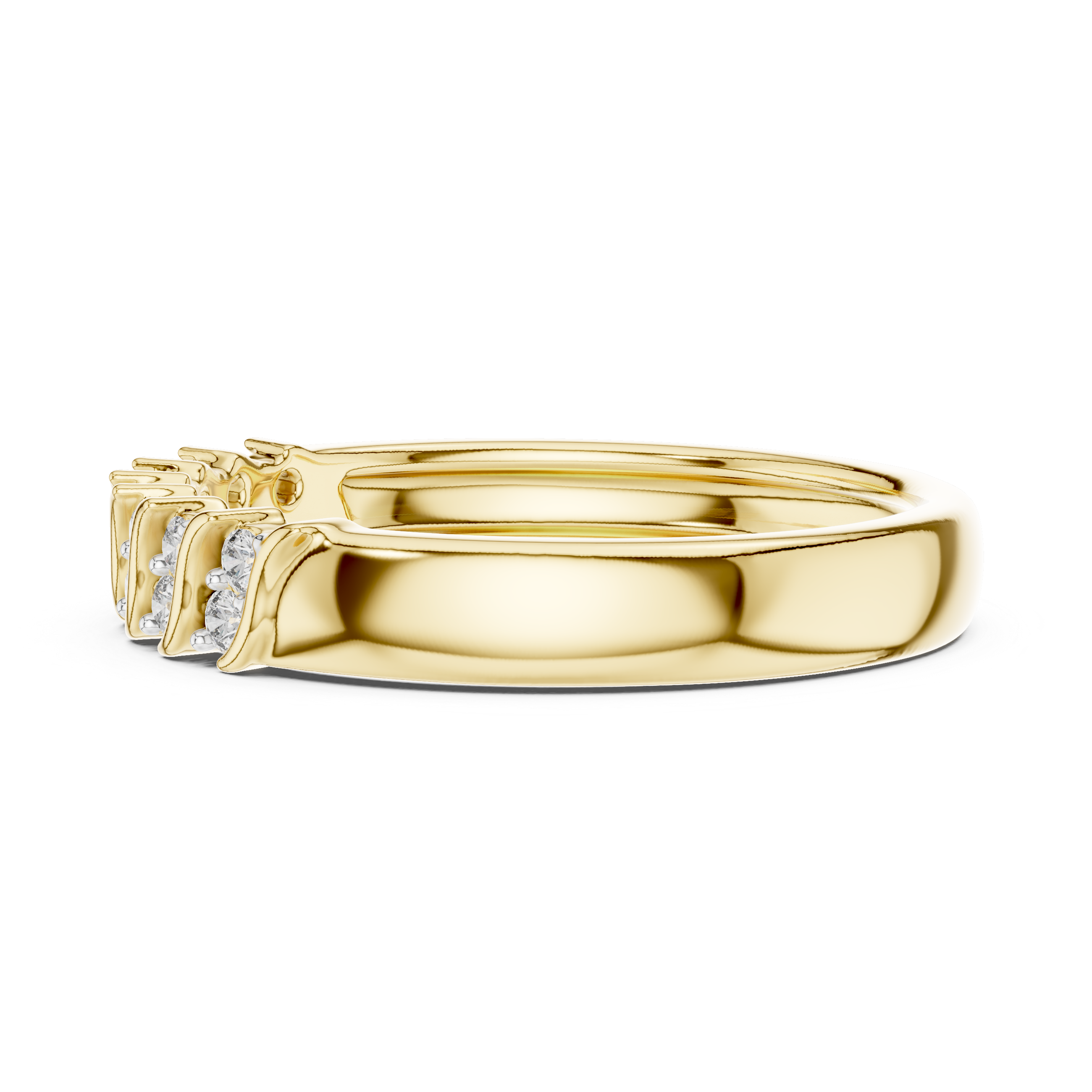 Diamond Interlocking Ribbon Ring – Design 12#10059