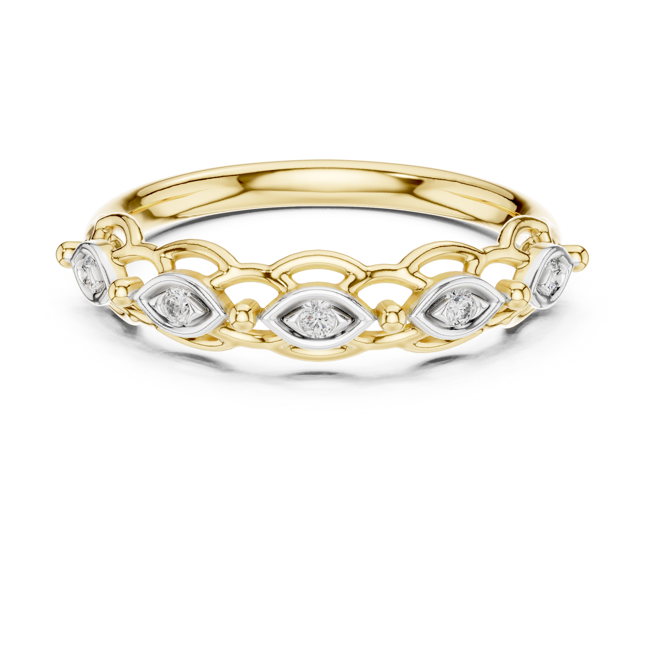 Diamond Woven Eye Band – Design 12#10072