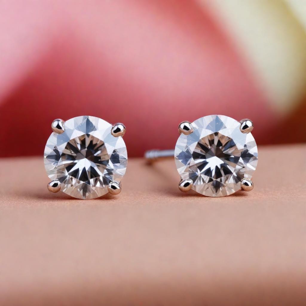 UN - Round Diamond Studs