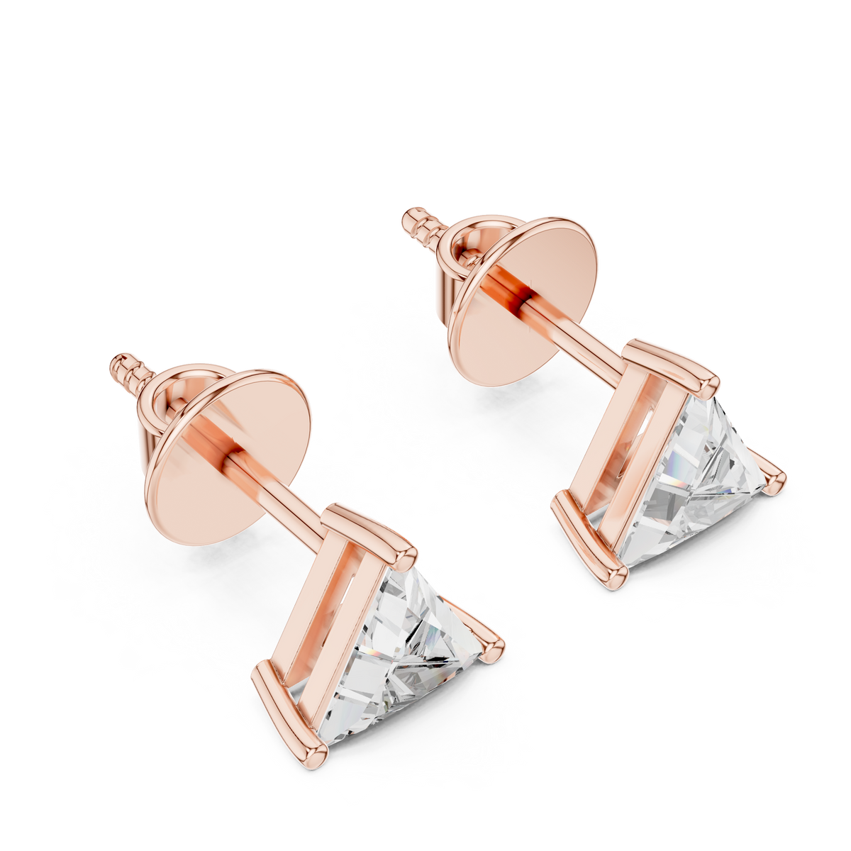 Trillion Diamond Stud Earrings – Design ER-0005