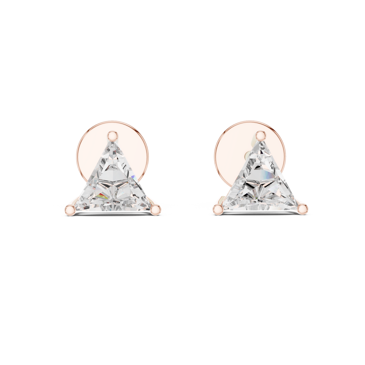 Trillion Diamond Stud Earrings – Design ER-0005